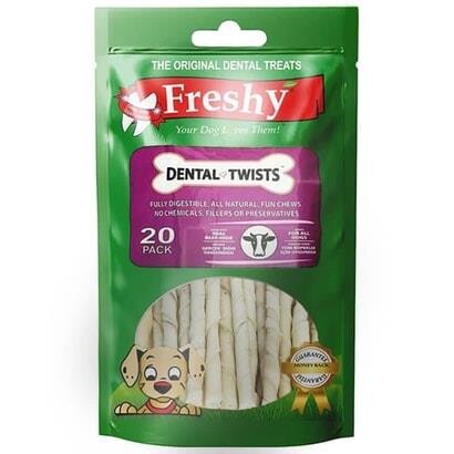 Freshy Dental Burgu Köpek Ödülü Paket 120 GR 20'LI | SRC: Barcode: 8698595910211
